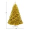 Costway 6ft Artificial Tinsel Christmas Tree Hinged w/1036 Tips Foldable Stand Champagne